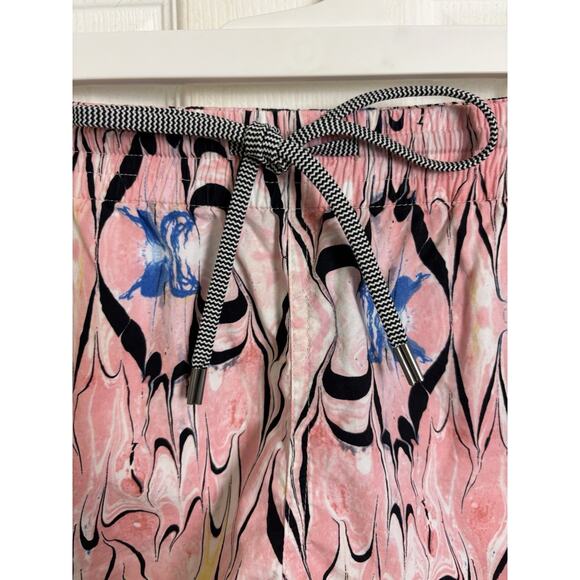 J Crew Pink Easy Short Size Medium Pull On Beach Vacation Cotton Casual Resort - Picture 3 of 6